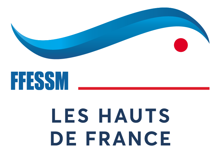 Les Hauts de France FFESSM Logo quadri red